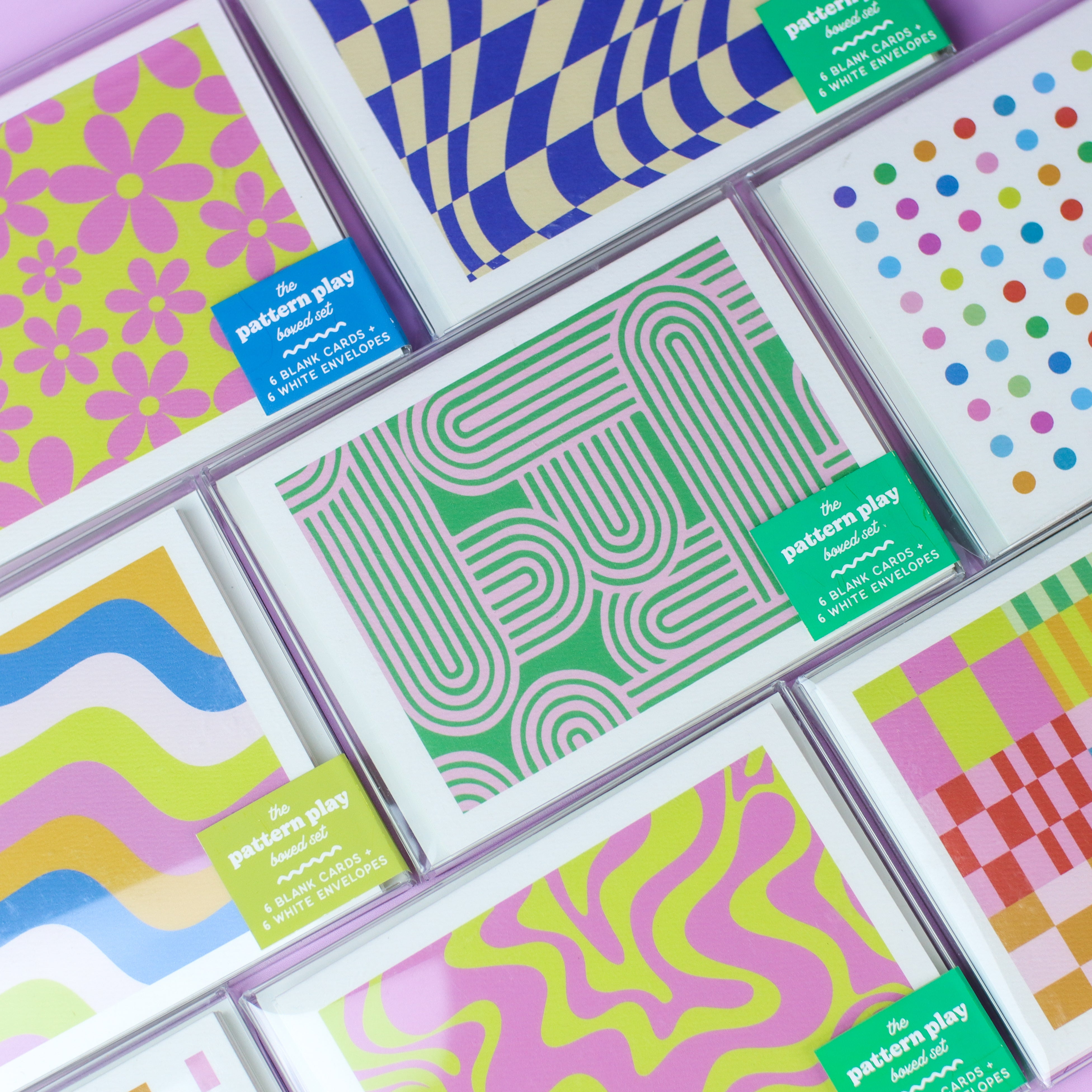 PATTERN PLAY SETS: Boxed Set of 6 Blank Cards – Mixtape Paper Co.