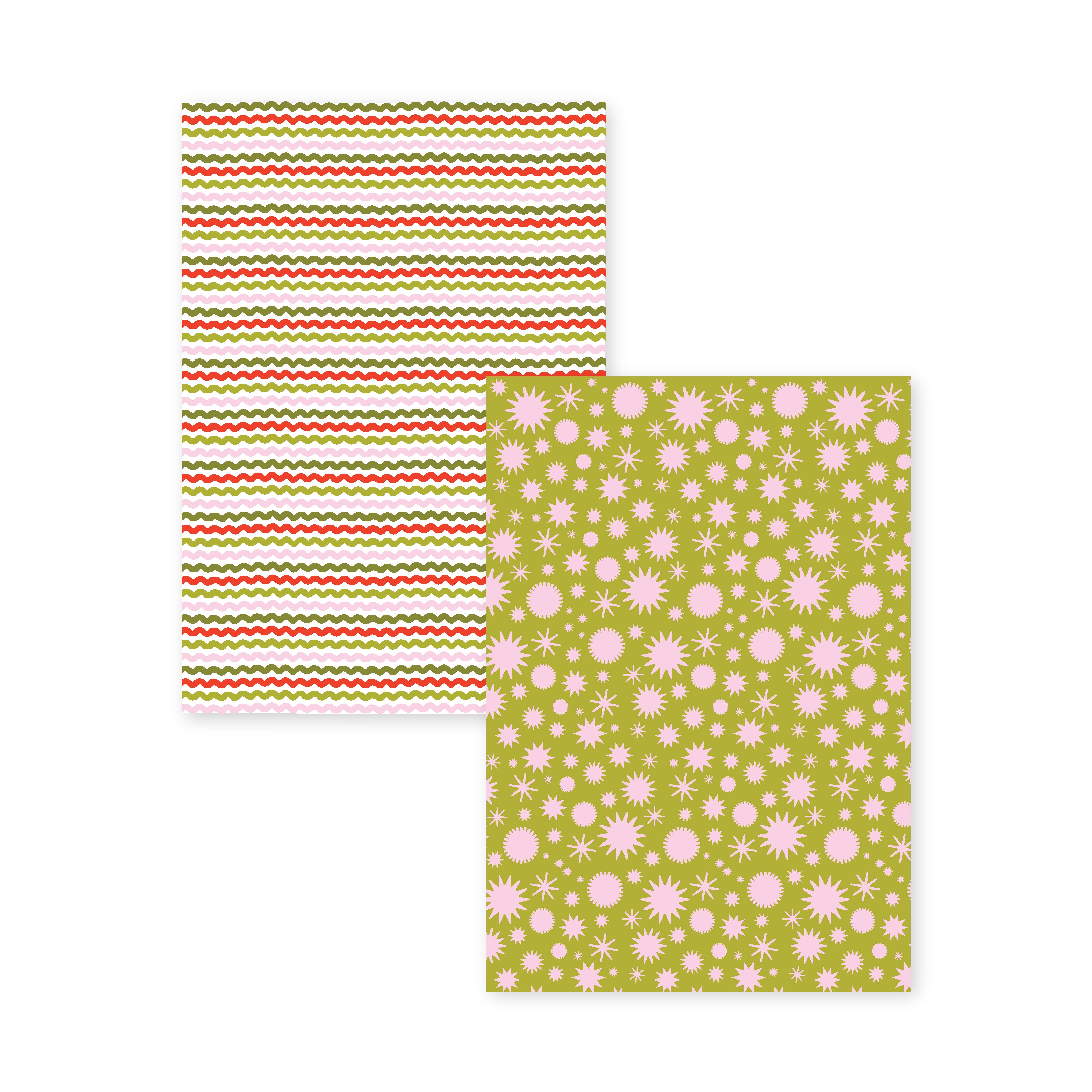 Gift Rapper Paper Cover RICKRACK REVERSIBLE GIFT WRAP – Mixtape Paper Co.