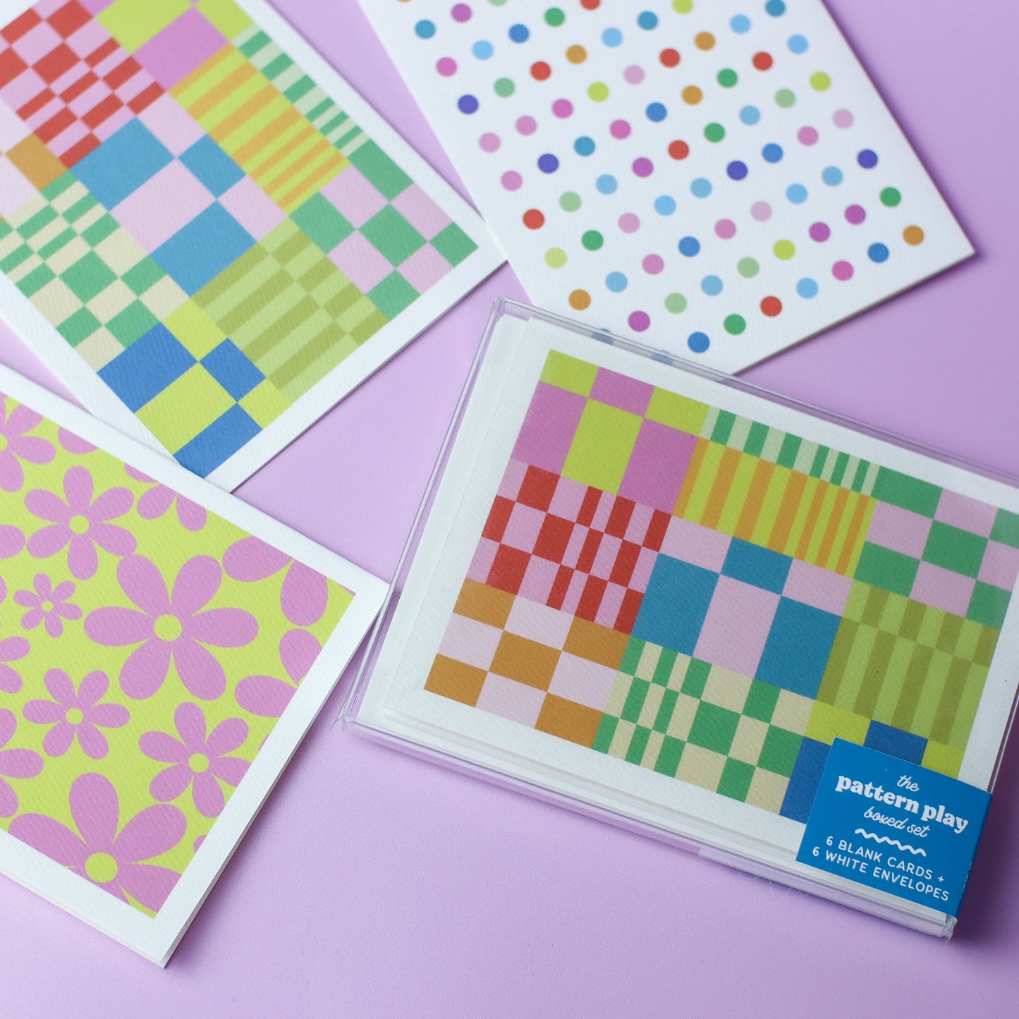 PATTERN PLAY SETS: Boxed Set of 6 Blank Cards