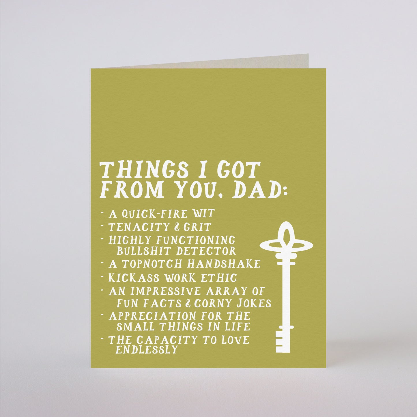 WHAT I GOT FROM DAD