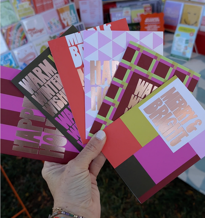 ✨ FOIL-PRINTED HOLIDAY CARD SET ✨  set of six cards