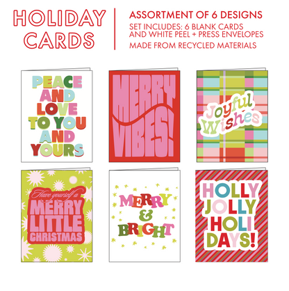 VERY MERRY: Boxed Set of 6 Cards