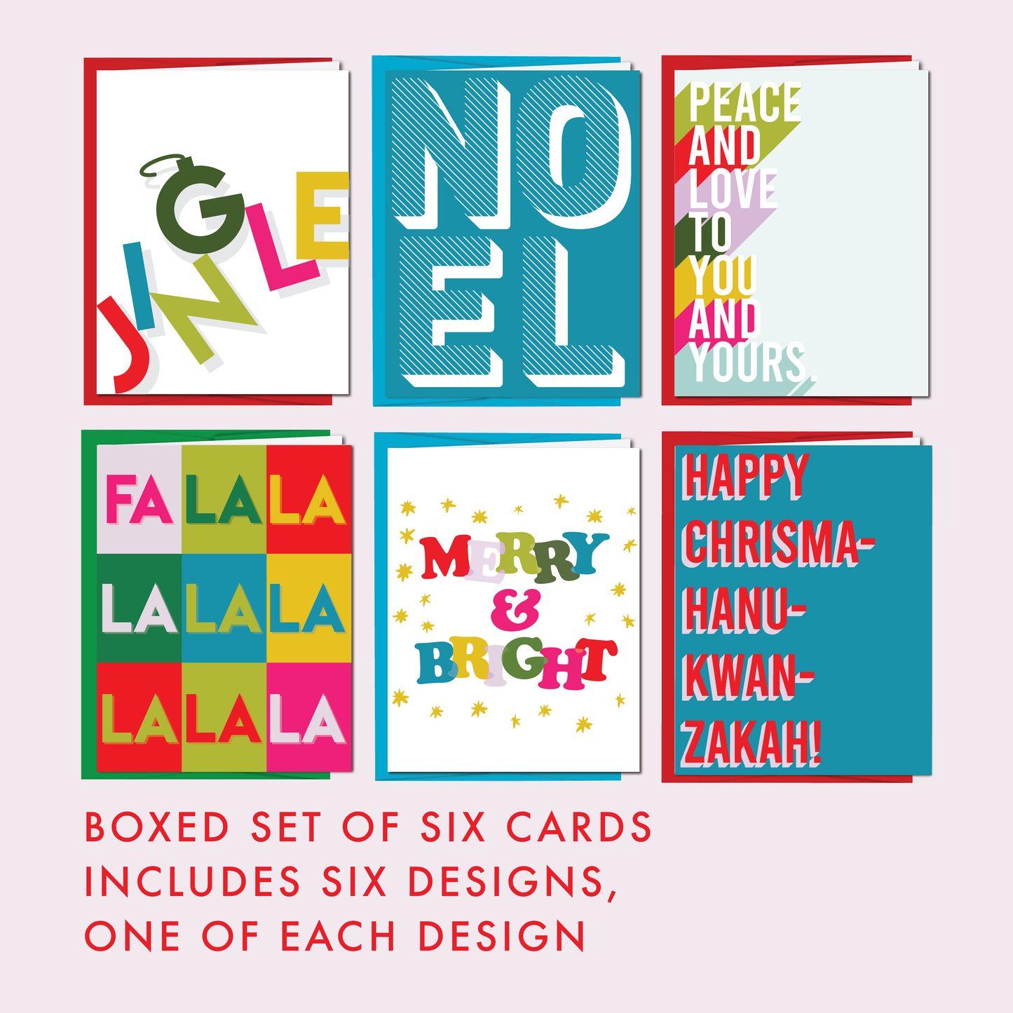 LET'S JINGLE: Boxed Set of 6 Cards