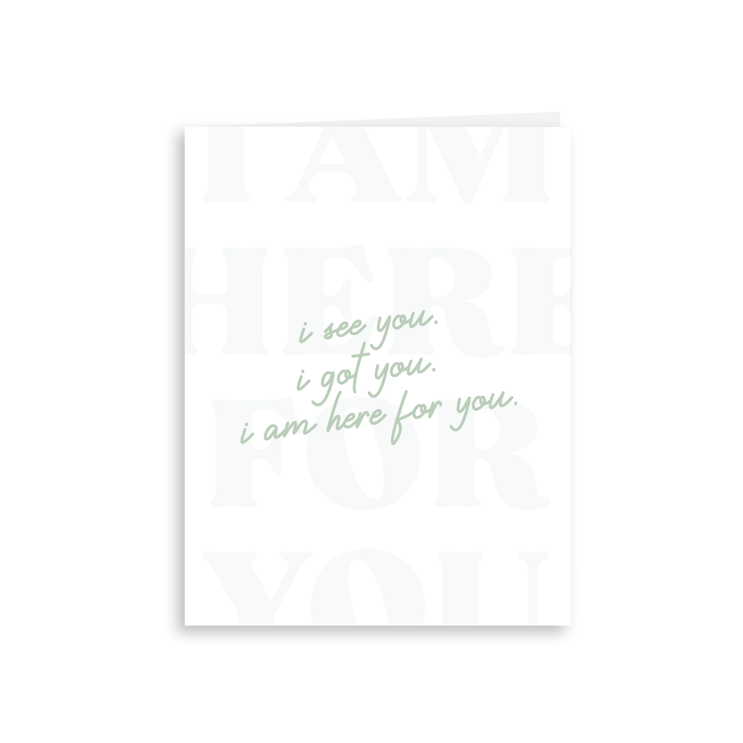 HERE FOR YOU